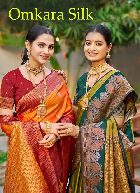 Omkara Silk By Bunawat Soft Silk Saree